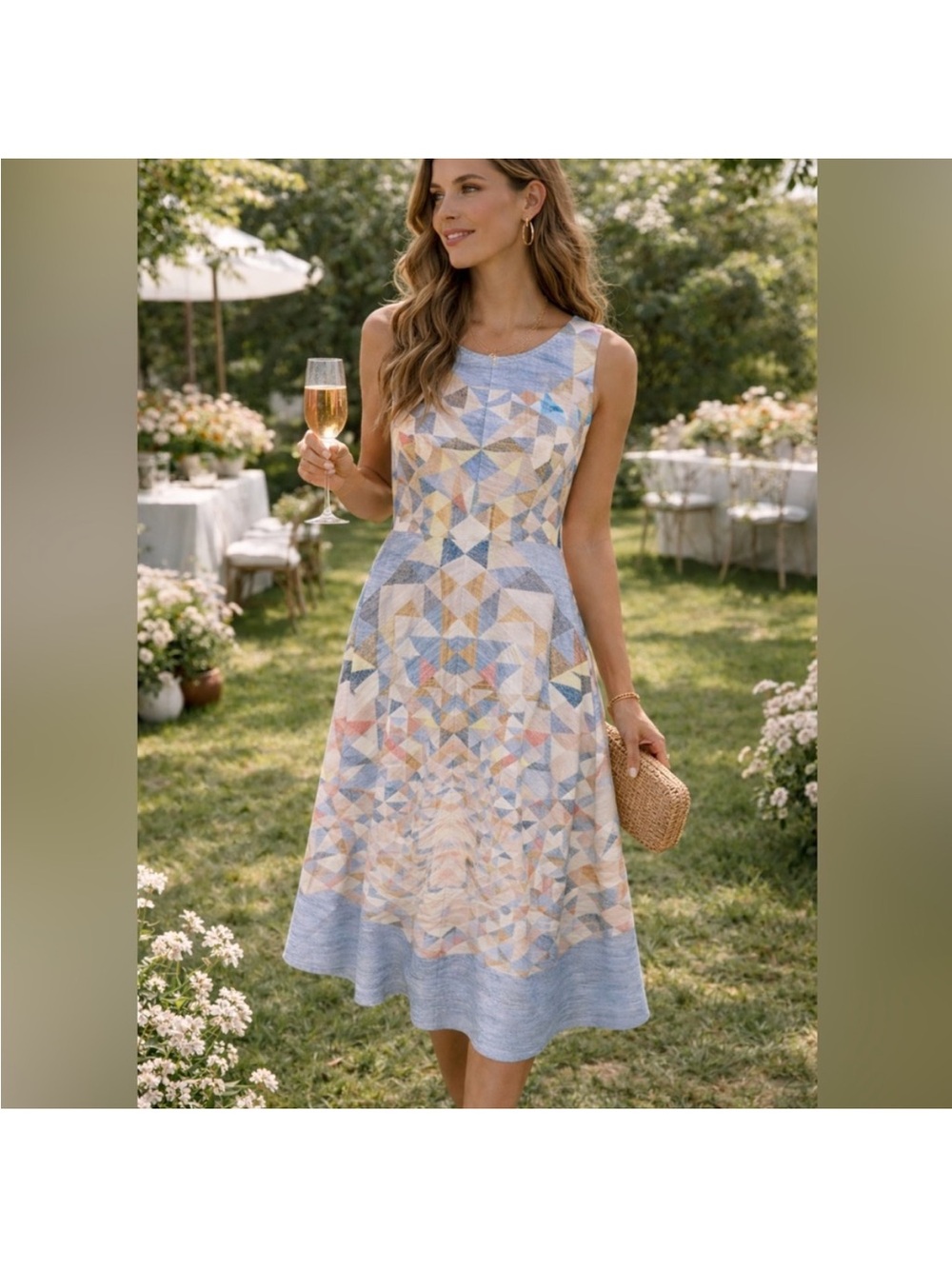 BCBG MaxAzria Geometric Emalea dress